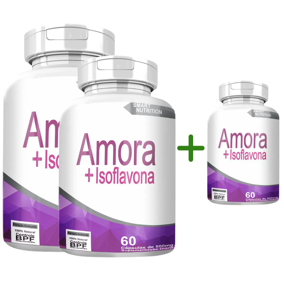 Amora com Isoflavona Compre 2 Leve 3 com Total de 180 cápsulas