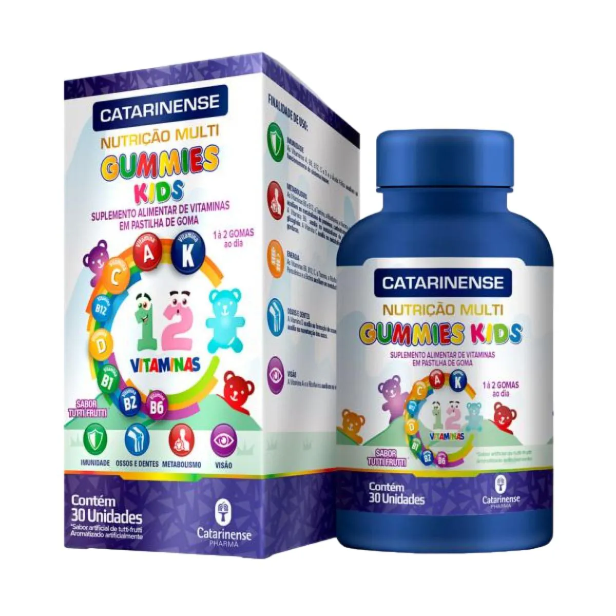 Suplemento Vitamina Gummies Kids 30un Gomas – Catarinense
