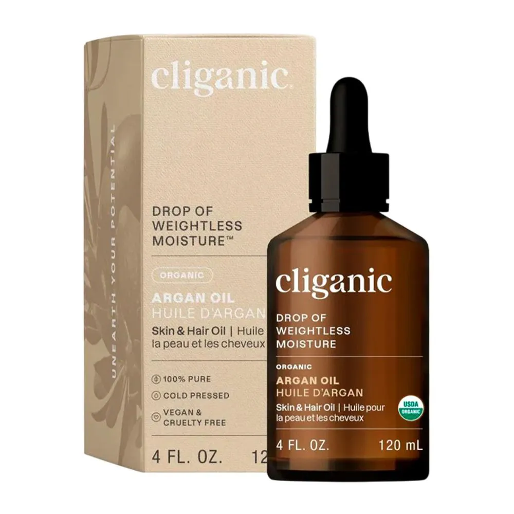Óleo de Argan Orgânico Cliganic 120ml Importado