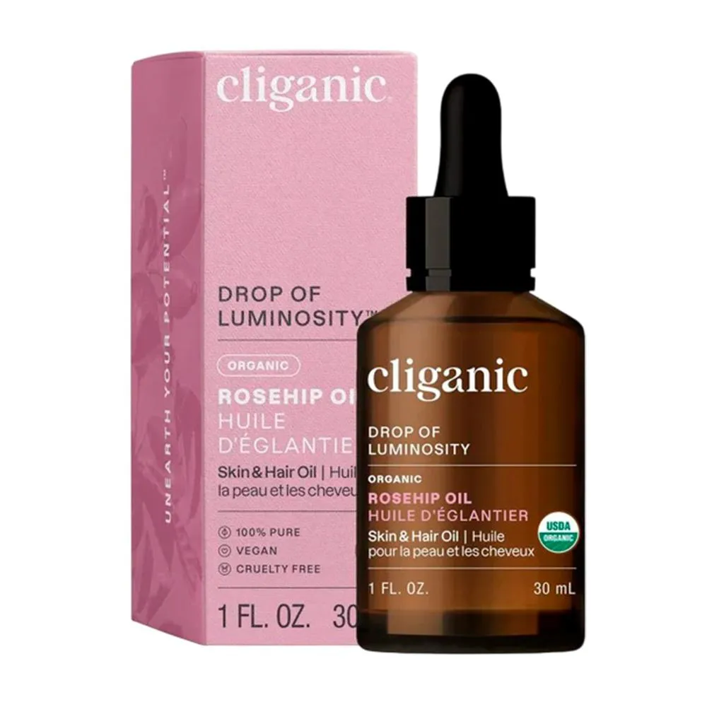 Óleo de Rosa Mosqueta Orgânico Cliganic 30ml Importado