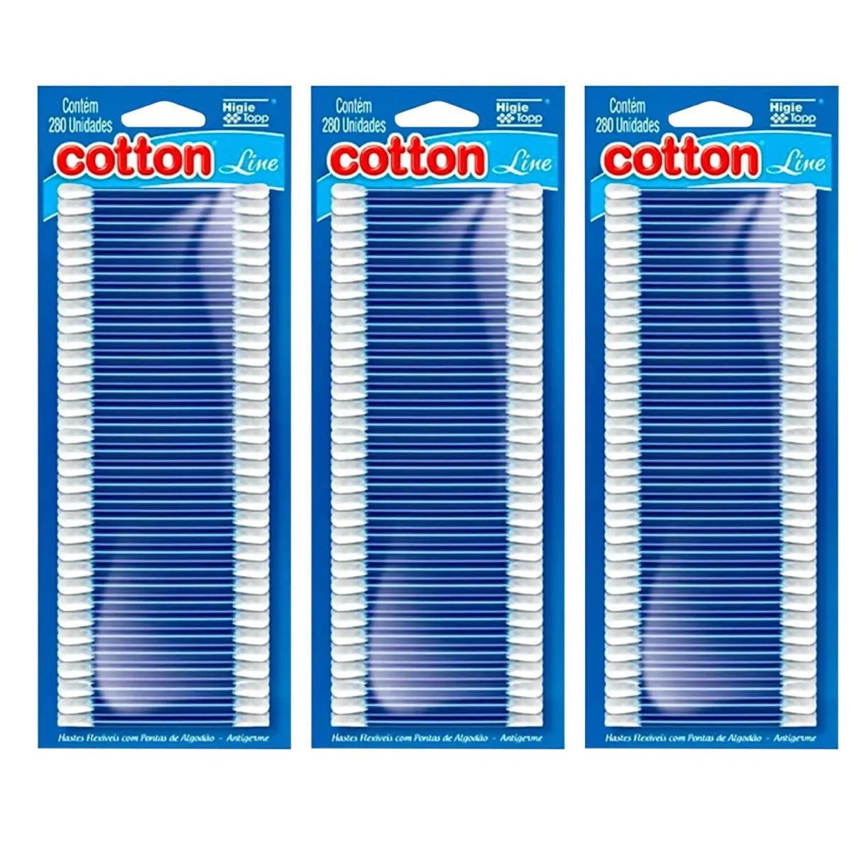 Kit C3 Hastes Flexíveis Pontas Algodão – Cotton Line
