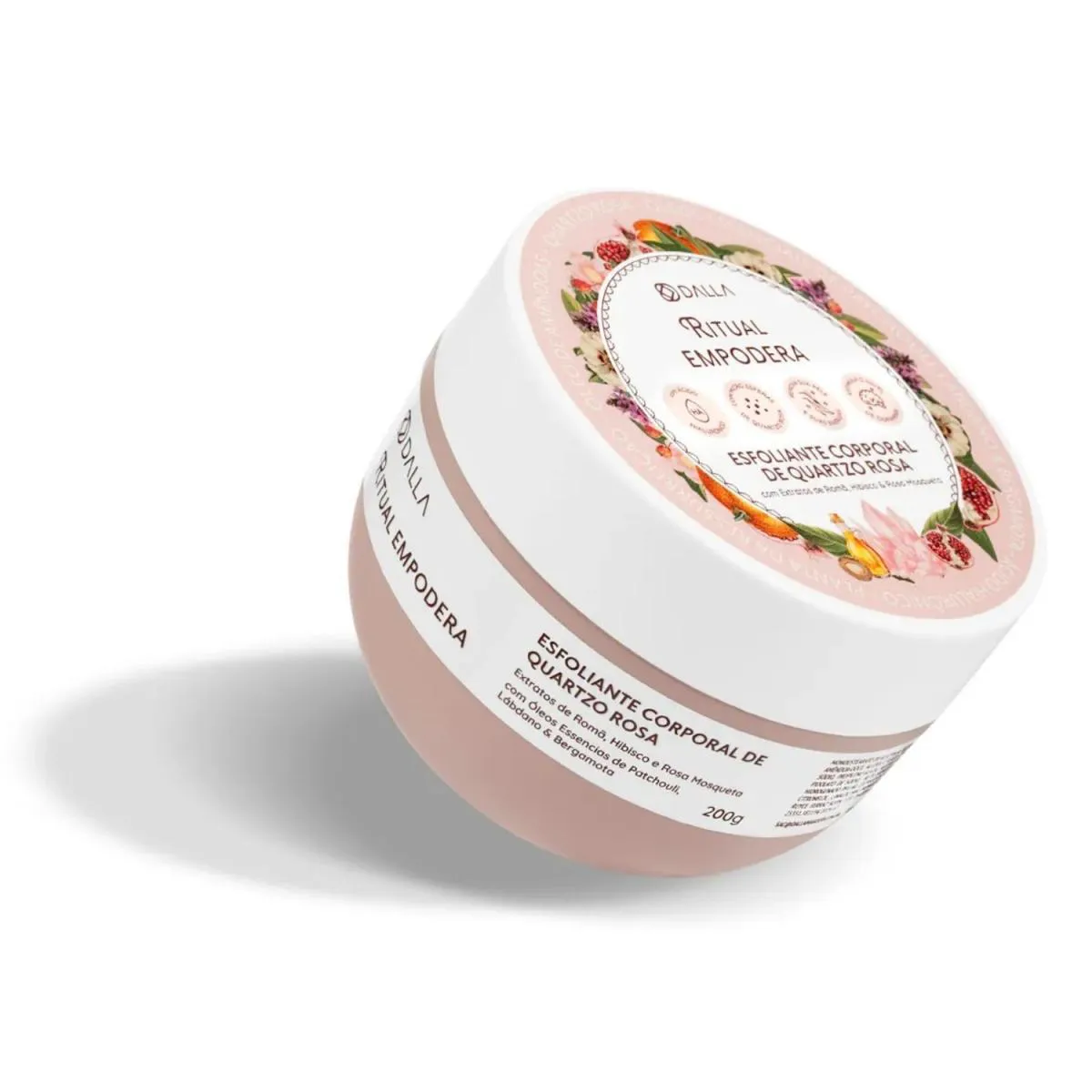 Dalla Esfoliante Corporal de Quartzo Rosa - Rituais - Empodera