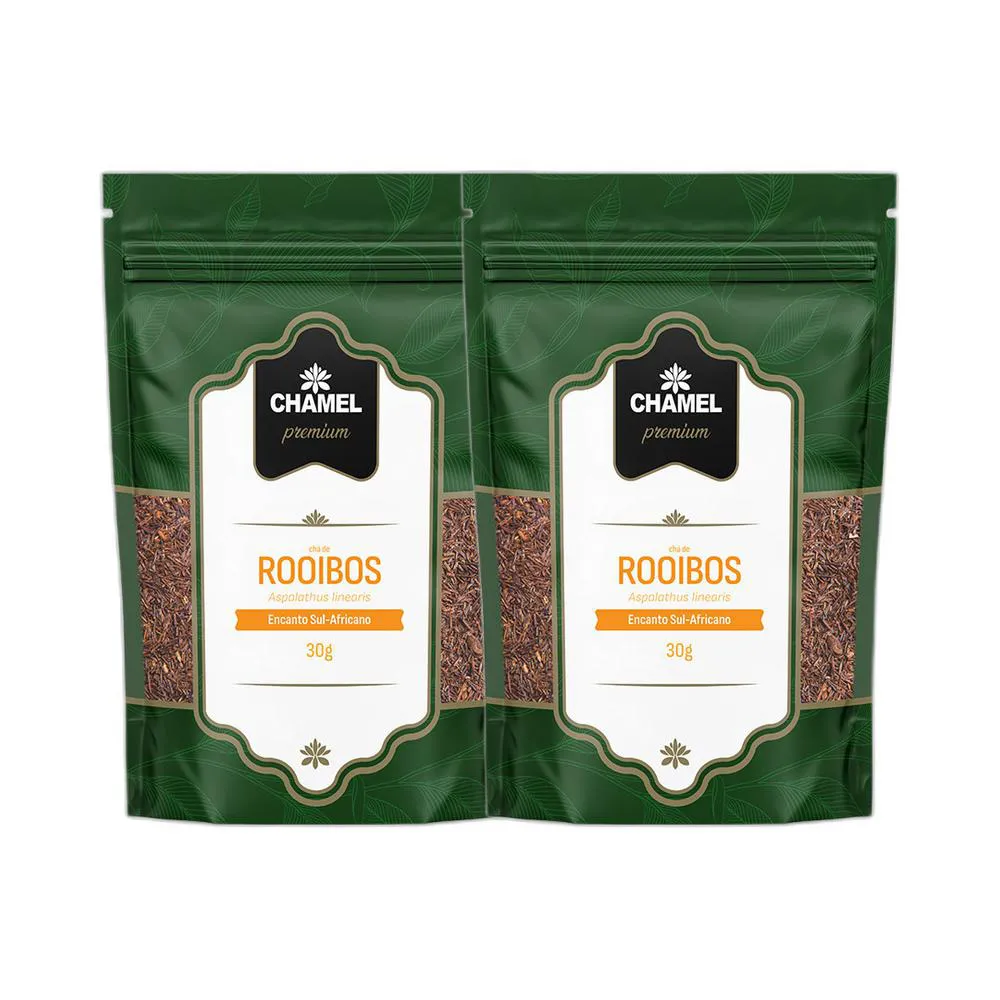 Kit 2x Chá Pacote Premium Pouch - Rooibos 30g - Chamel