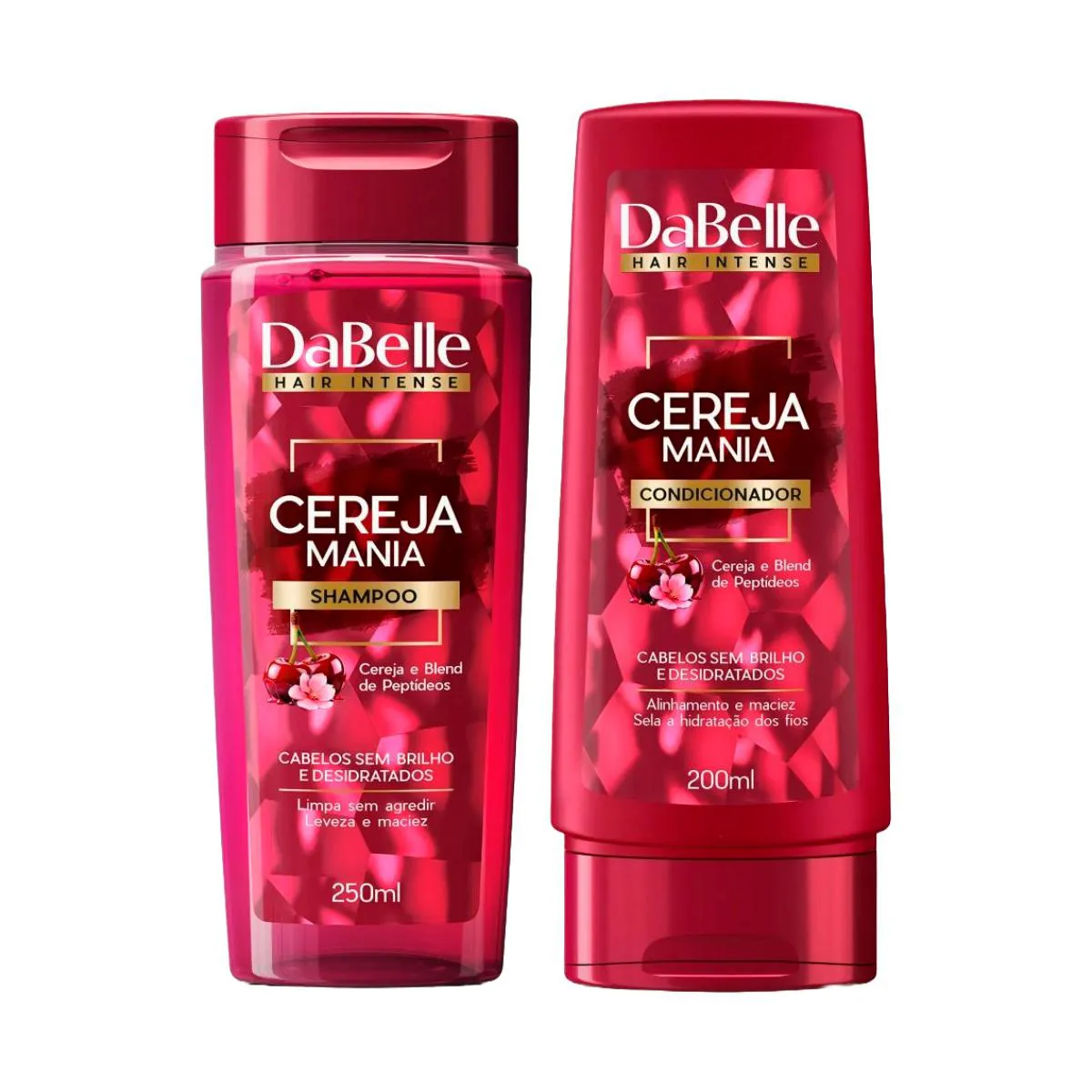 Kit DaBelle Cereja Mania Shampoo 250ml + Condicionador 200ml