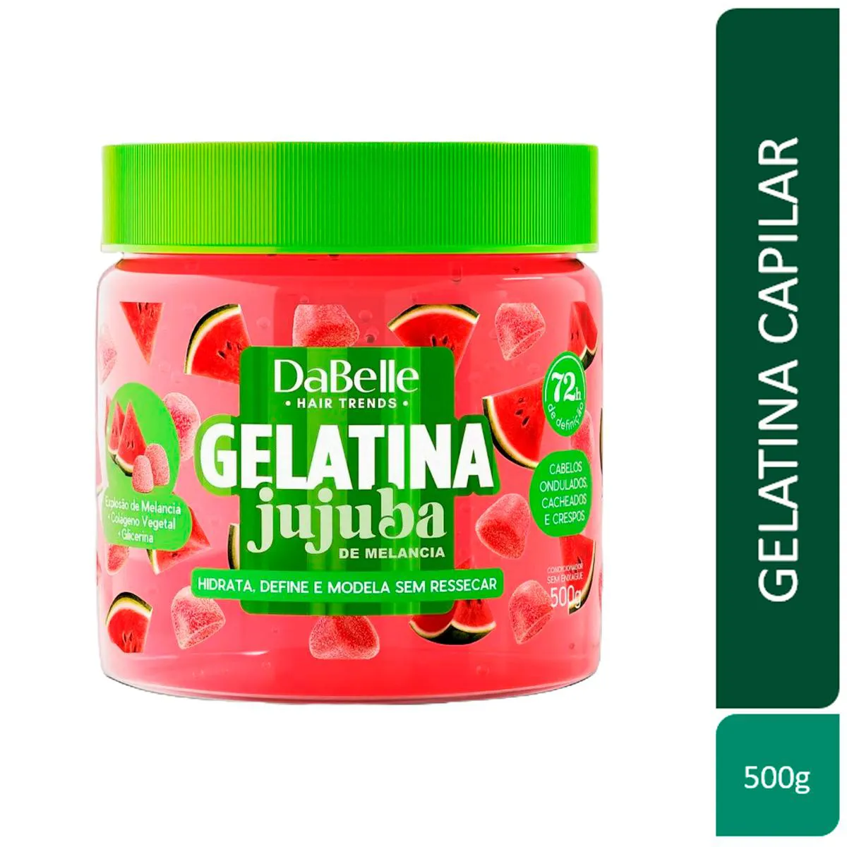 Gelatina Capilar DaBelle Jujuba de Melancia 500g