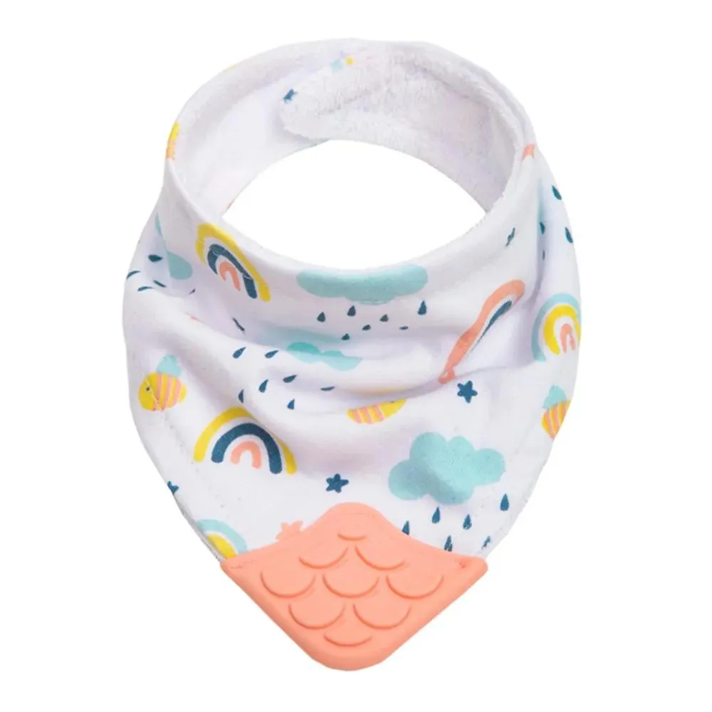 Babador Bandana C/mordedor Arco-Íris Buba