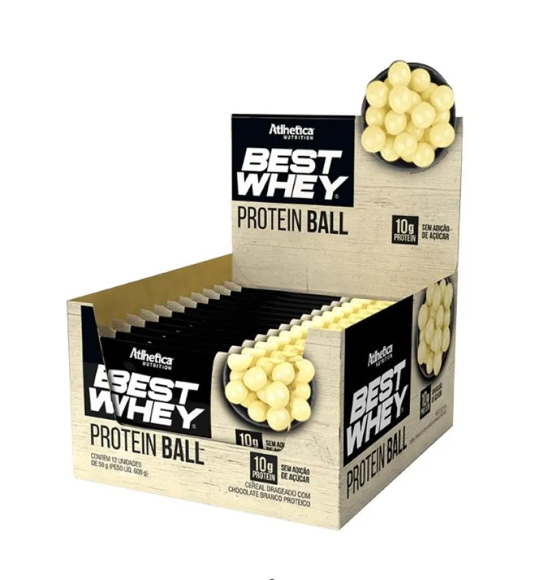 Best Whey Protein Ball (Display 12 Unid De 50G) -Chocolate Branco