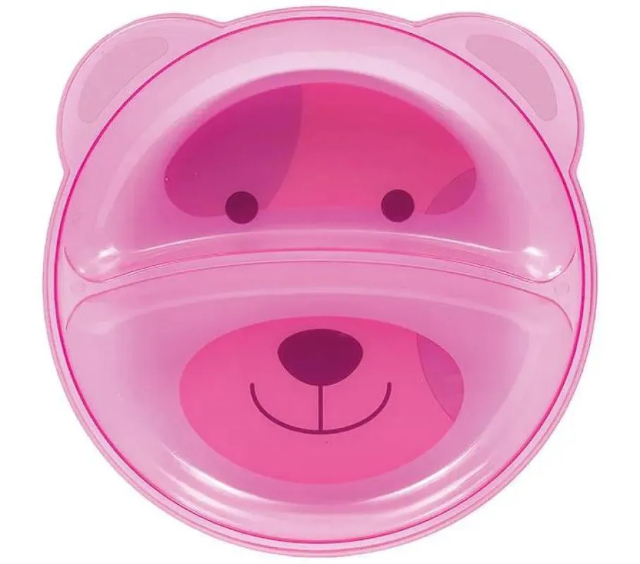 Prato Ursinho Rosa Buba