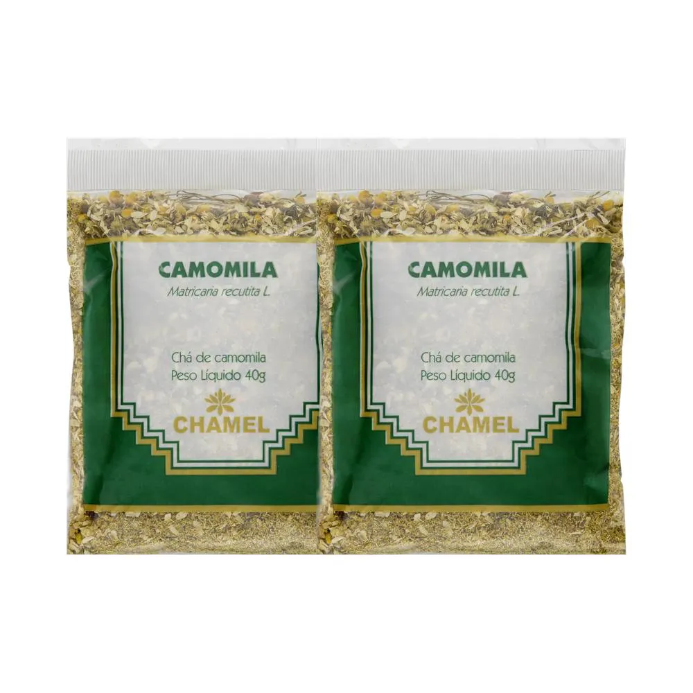 Kit 2X Chá Pacote Camomila Flores 40G - Chamel