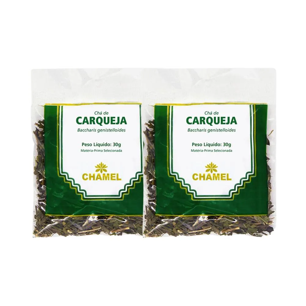 Kit 2X Chá Pacote Carqueja Folhas 30G - Chamel