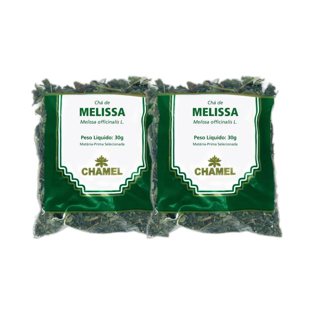 Kit 2X Chá Pacote Melissa Folhas 30G - Chamel