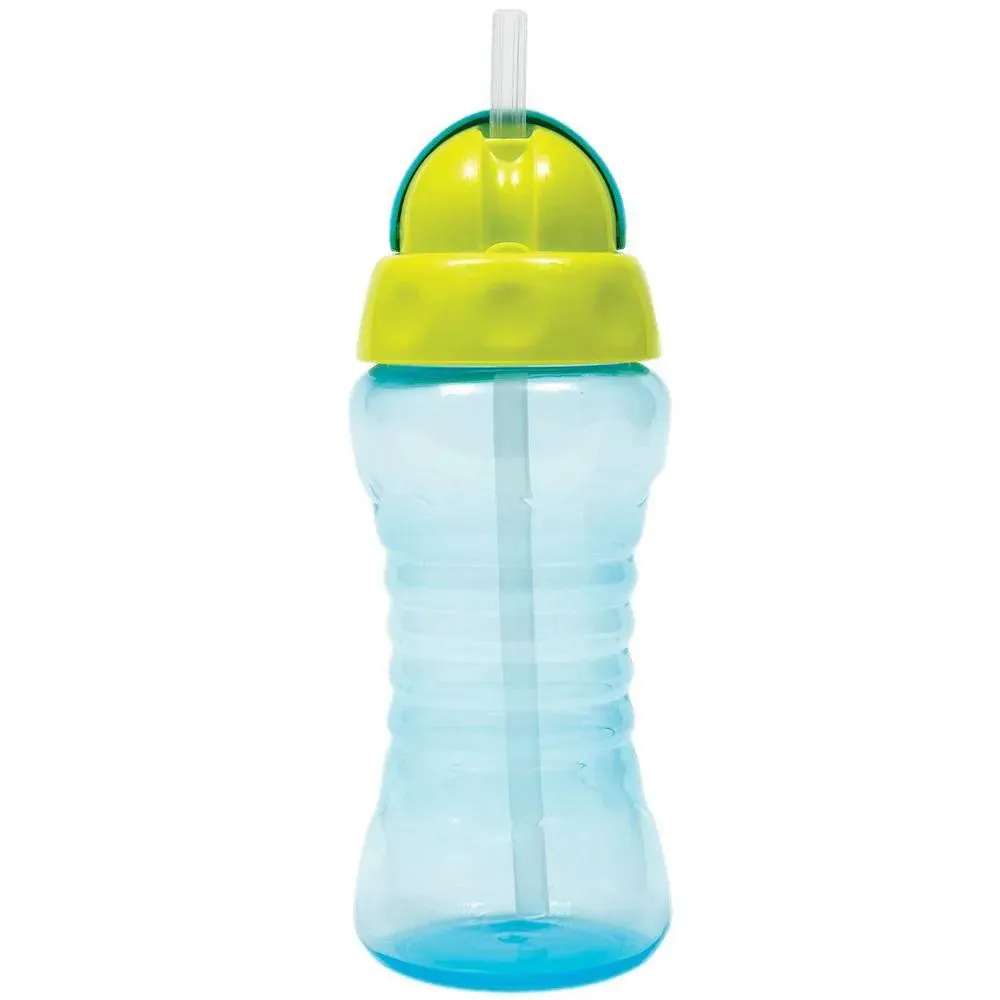 Garrafinha Com Canudo Fresh 300Ml Azul Buba