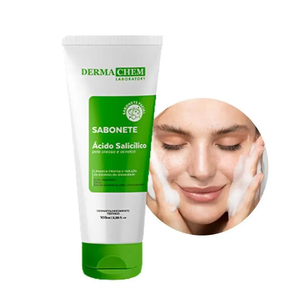 Sabonete Facial Para Pele Oleosa E Acneica Derma Chem 100Ml