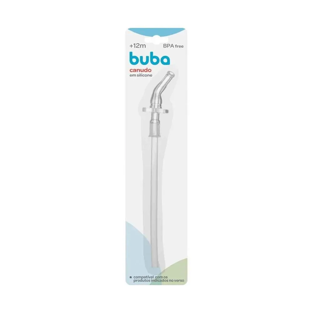 Canudo de Silicone Reposição para Copo Buba