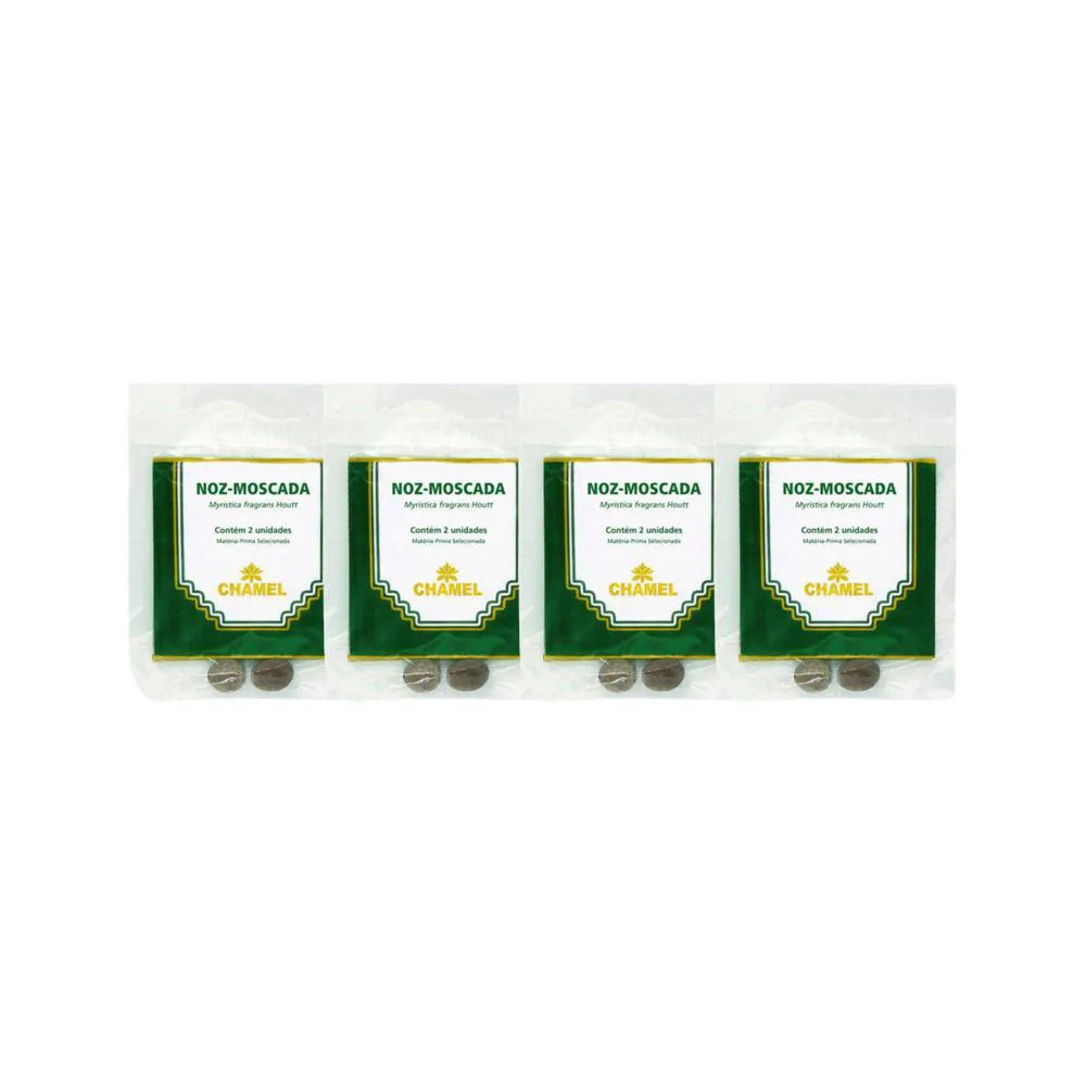 Kit 4X Pacote Noz Moscada Bola 2 Un - Chamel
