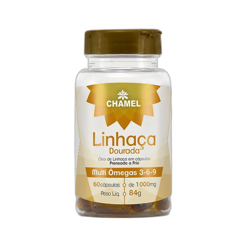 Vitamina Linhaça Dourada 1G 60 Cps - Chamel