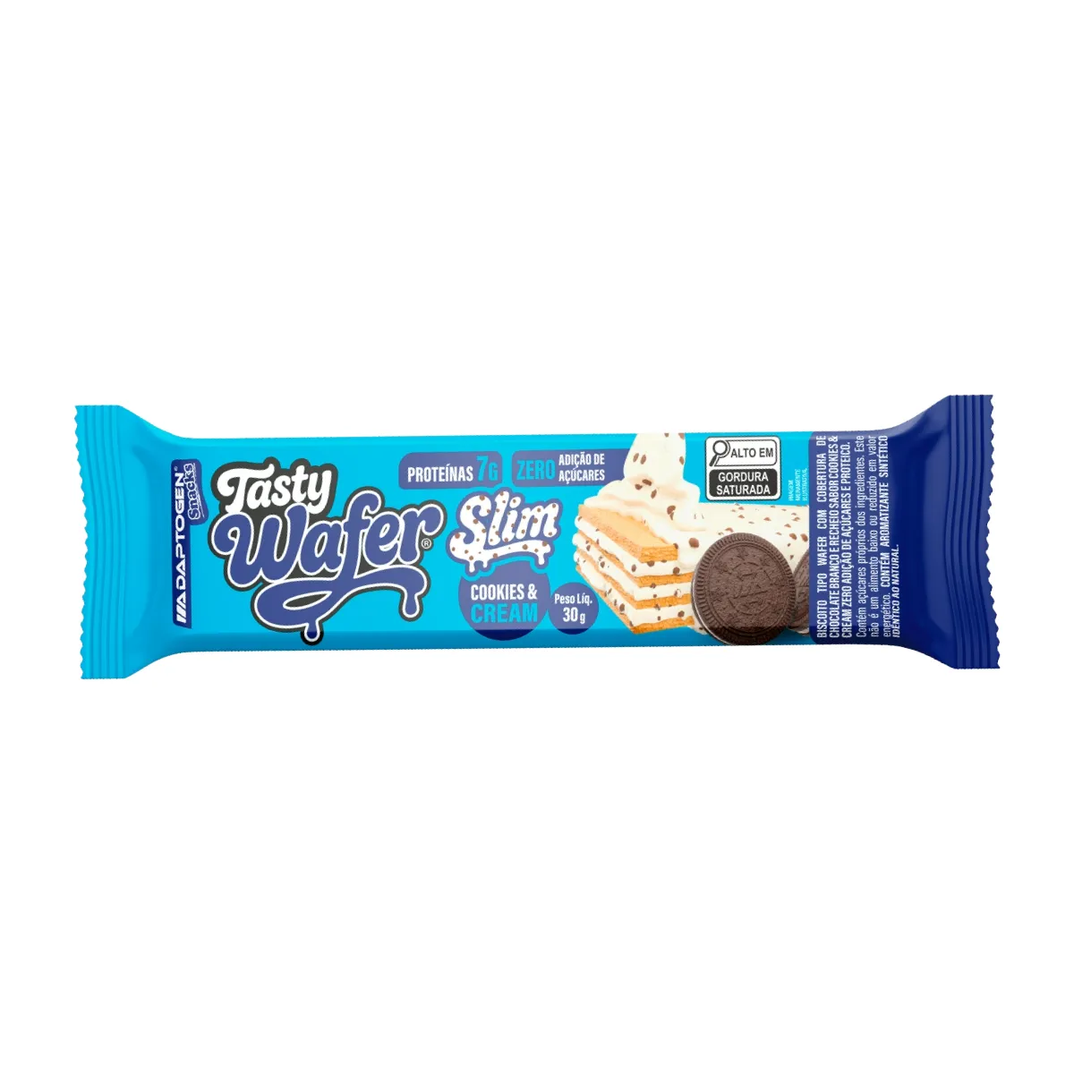 Snack Proteico Tasty Wafer Slim Cookies & Cream 30g