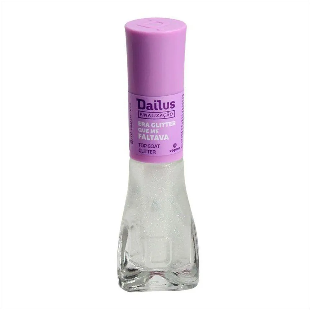 Dailus Esmalte Top Coat Era Glitter que Me Faltava 8Ml