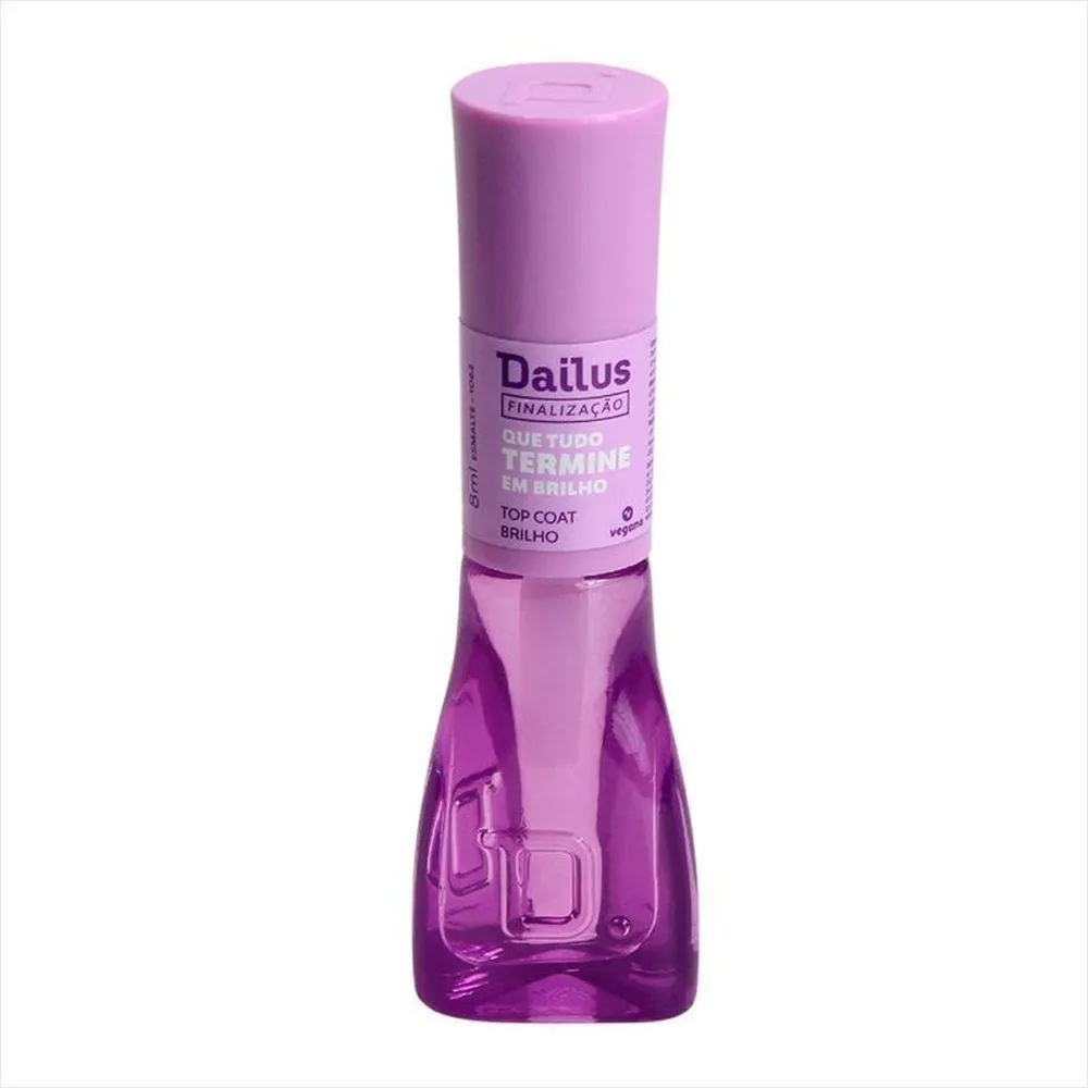 Dailus Esmalte Top Coat que Tudo Termine em Brilho 8Ml