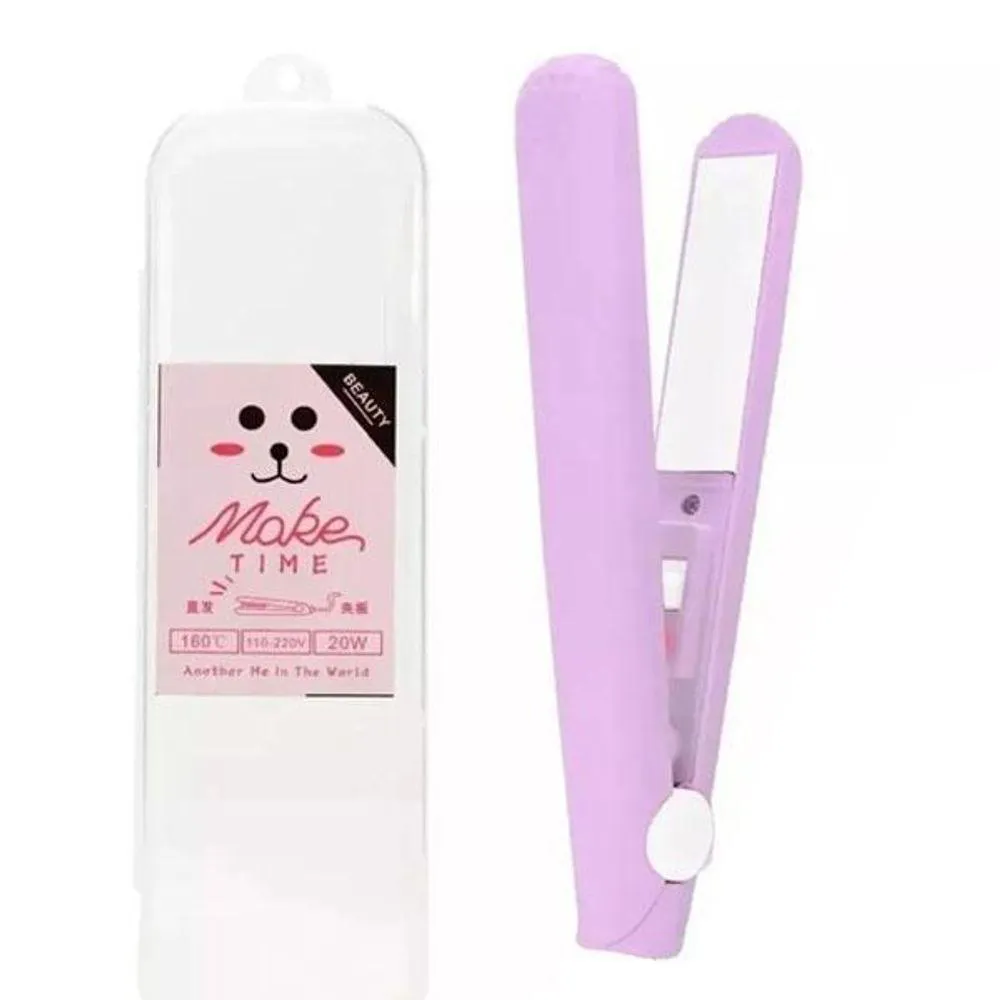 Mini Chapinha Prancha Viagem Cabelo 17Cm Bivolt 110/220V