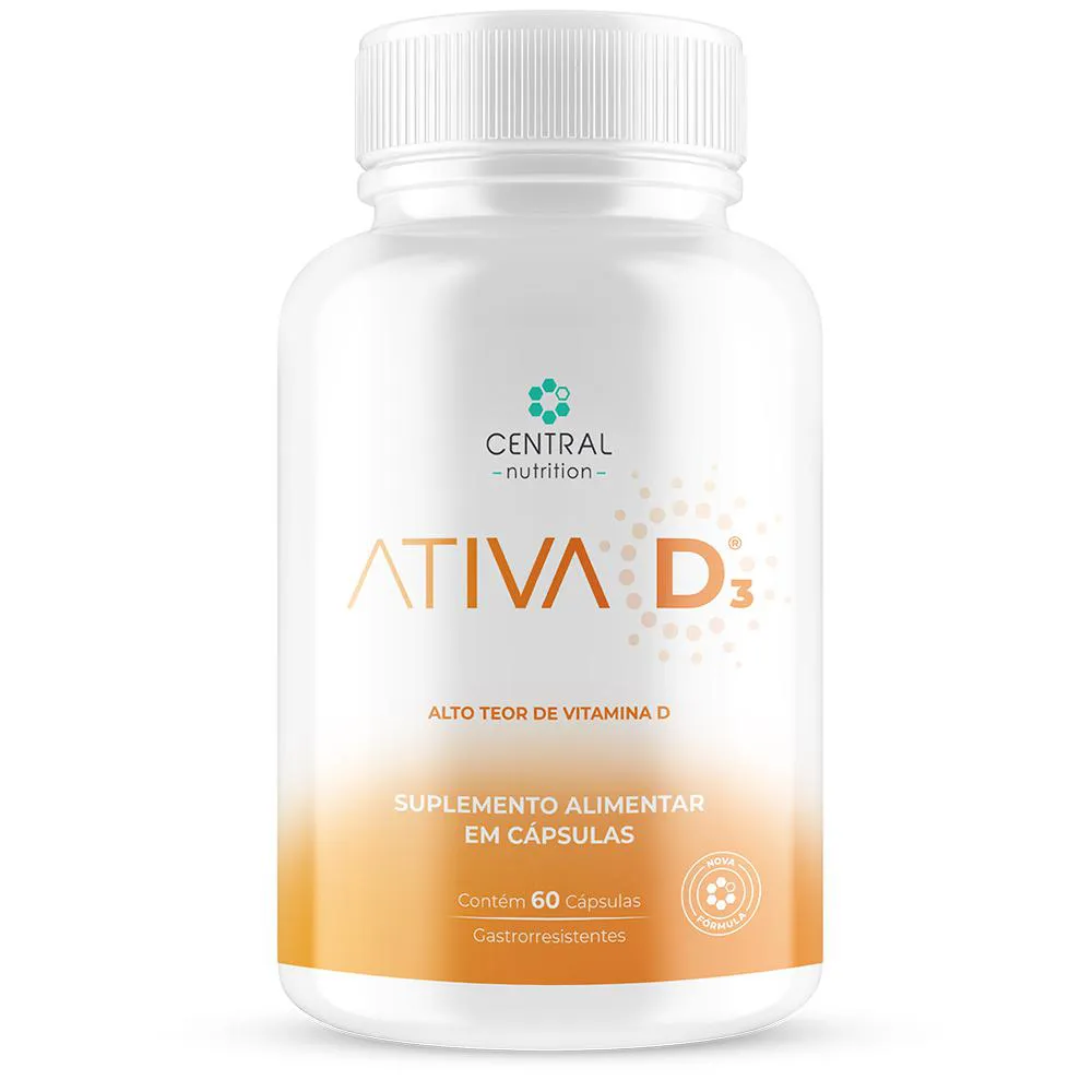 Ativa D3 60 cápsulas Central Nutrition