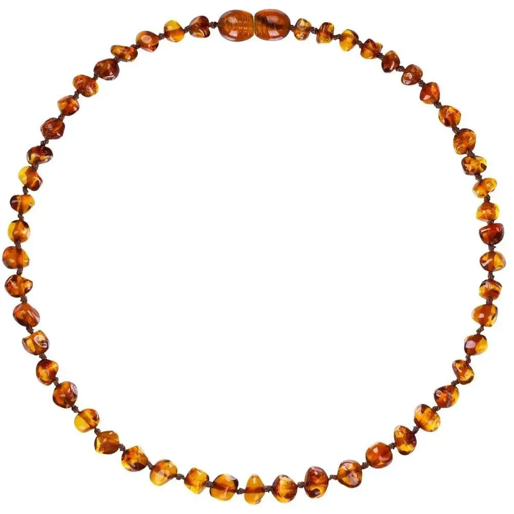 Colar de Âmbar Baroque Cognac 32Cm