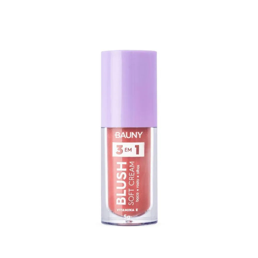 Bauny Blush Líquido Soft Cream 3 em 1 5G Cor Sunny