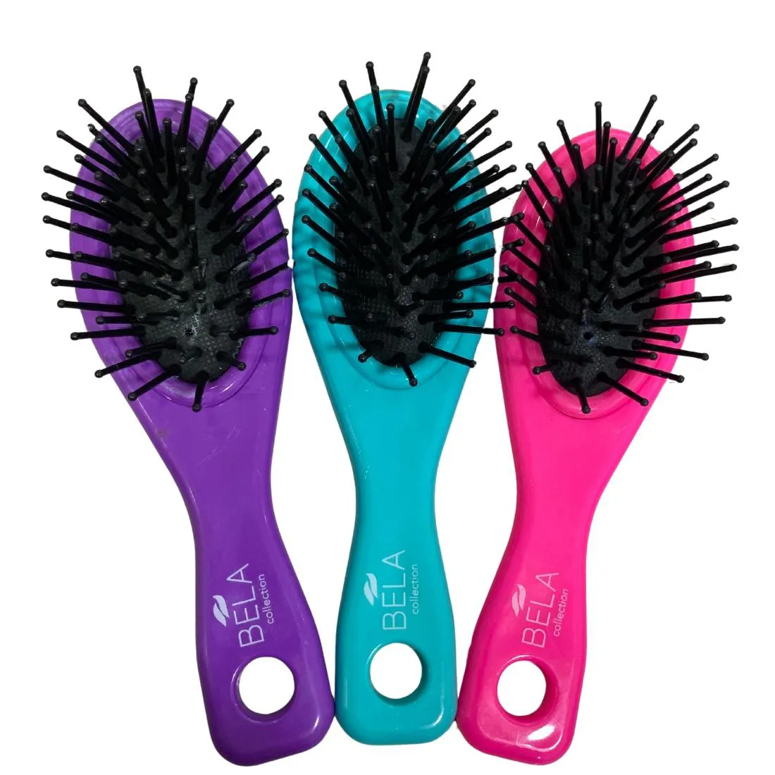 Mini Escova de Cabelo Cores Sortidas Bela Collection