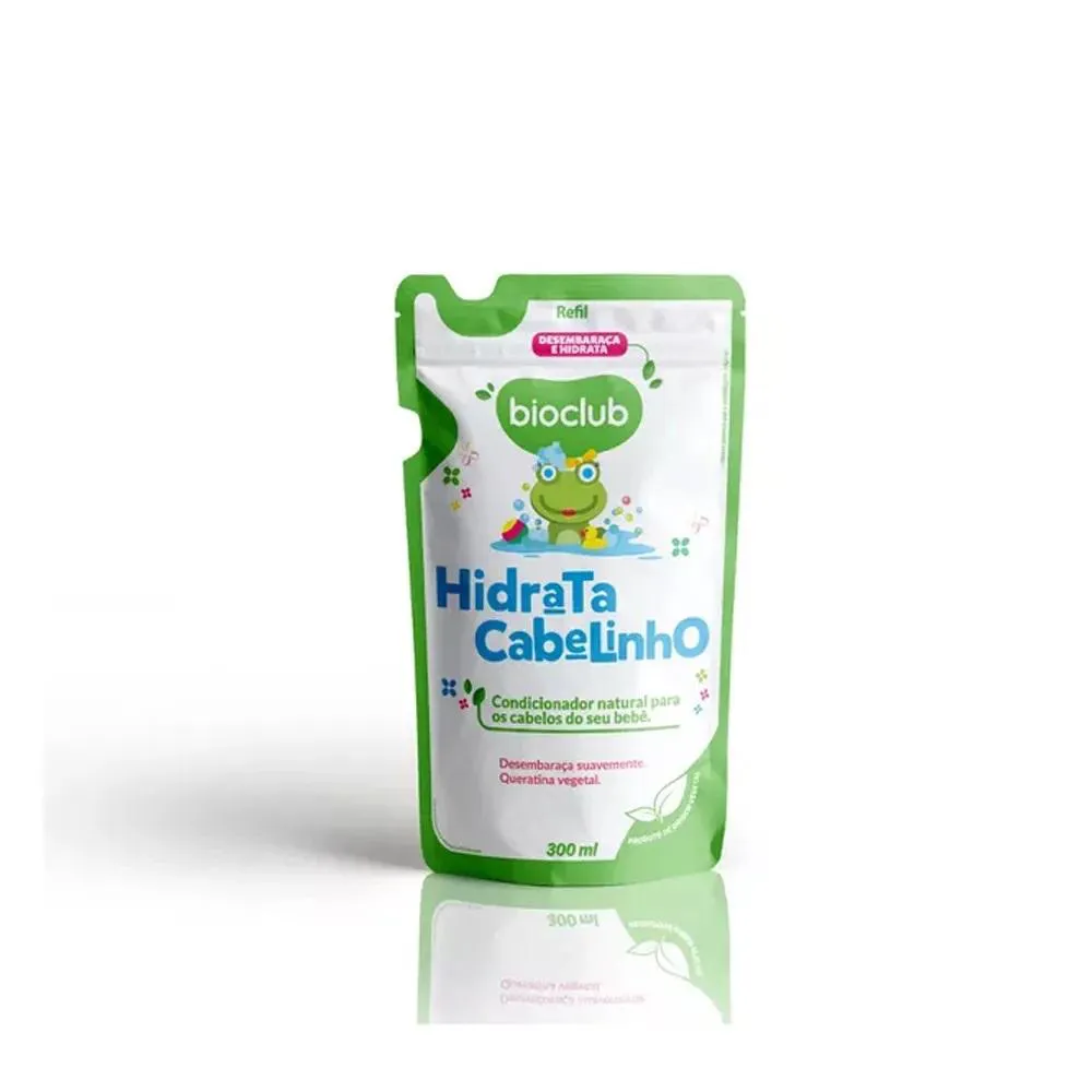 Condicionador Infantil Hidrata Cabelinho 300Ml Refil Vegano Bioclub