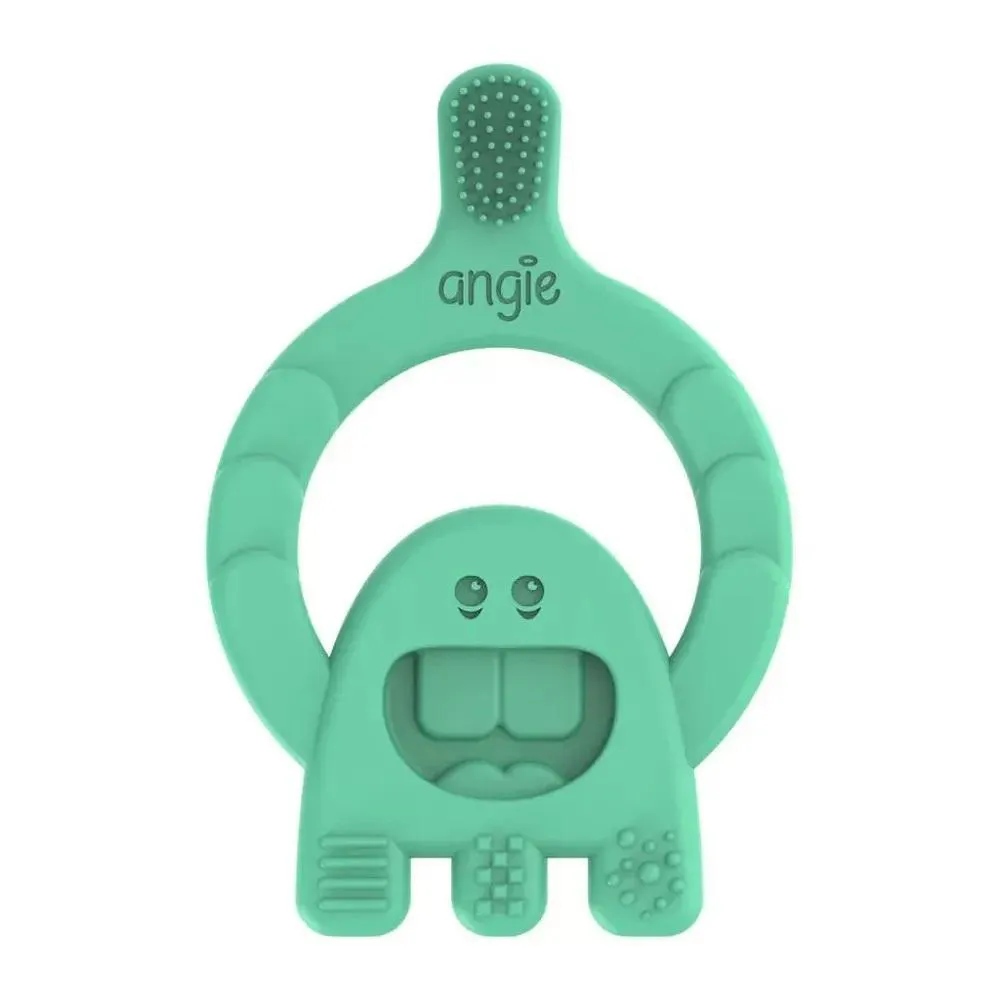 Mordedor com Cerdas Dental Baby +4M Verde Angie
