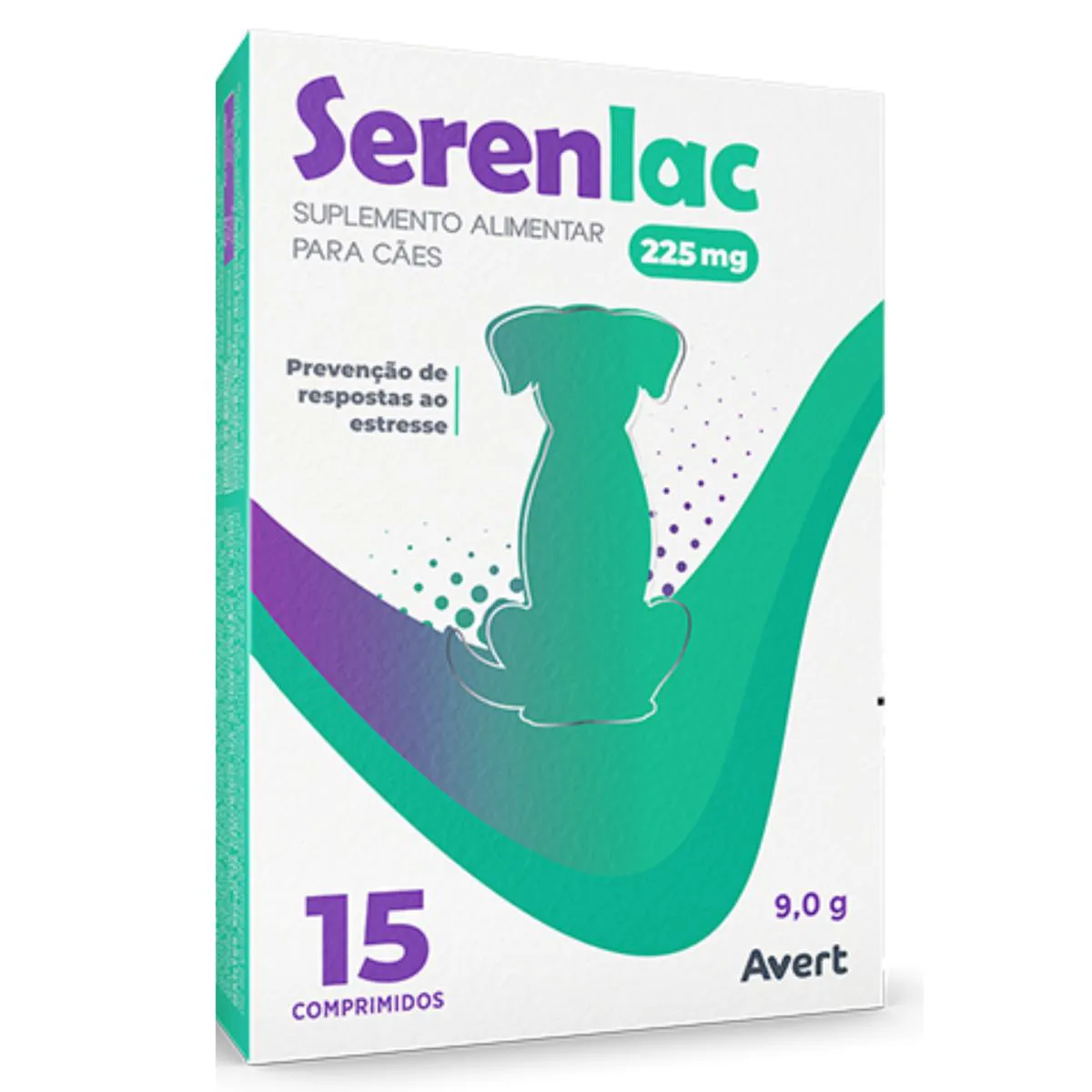 Suplemento Alimentar Serenlac 225Mg para Cães e Gatos 15 Comprimidos