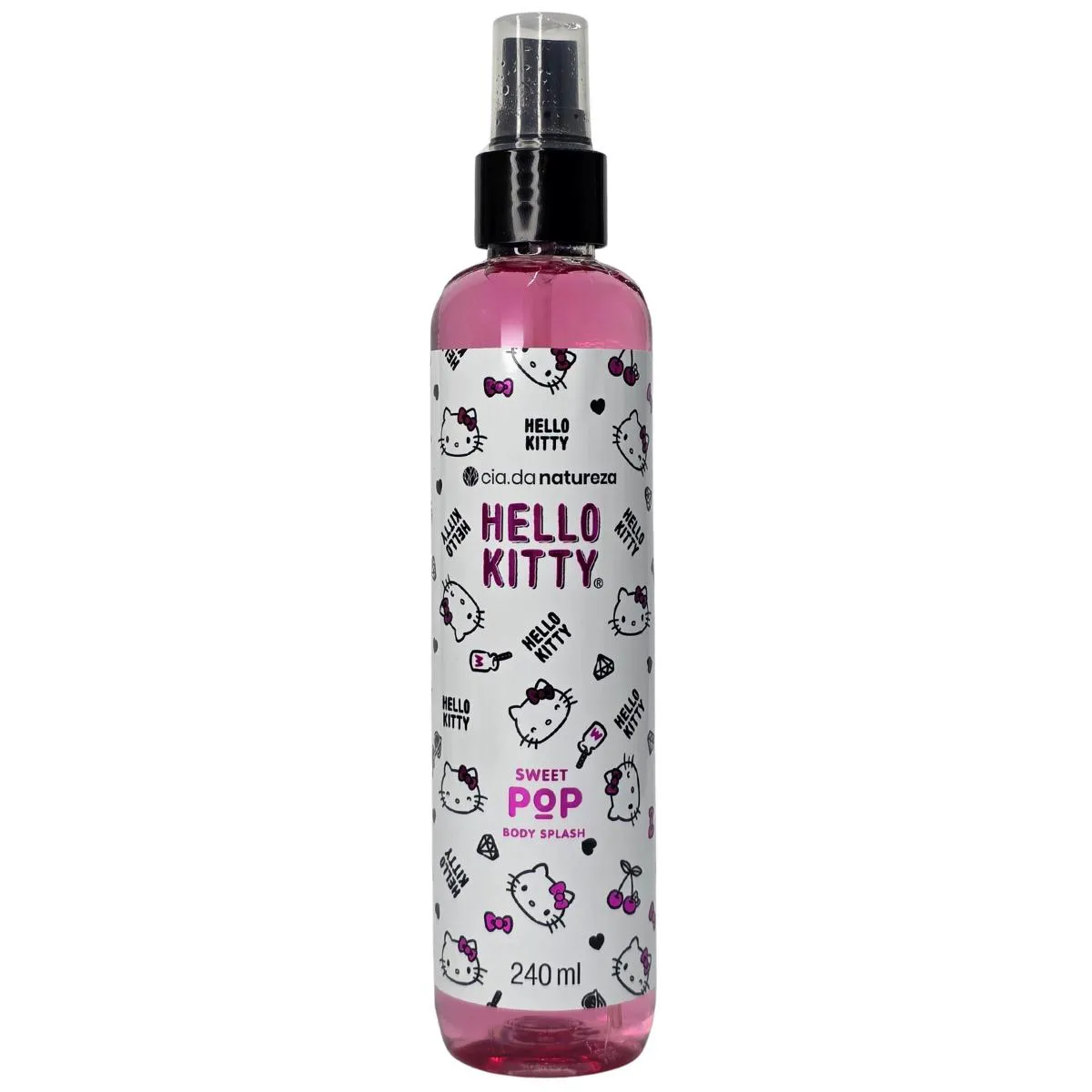 Body Splash Sweet Pop Hello Kitty Vegano Cia. da Natureza 240Ml