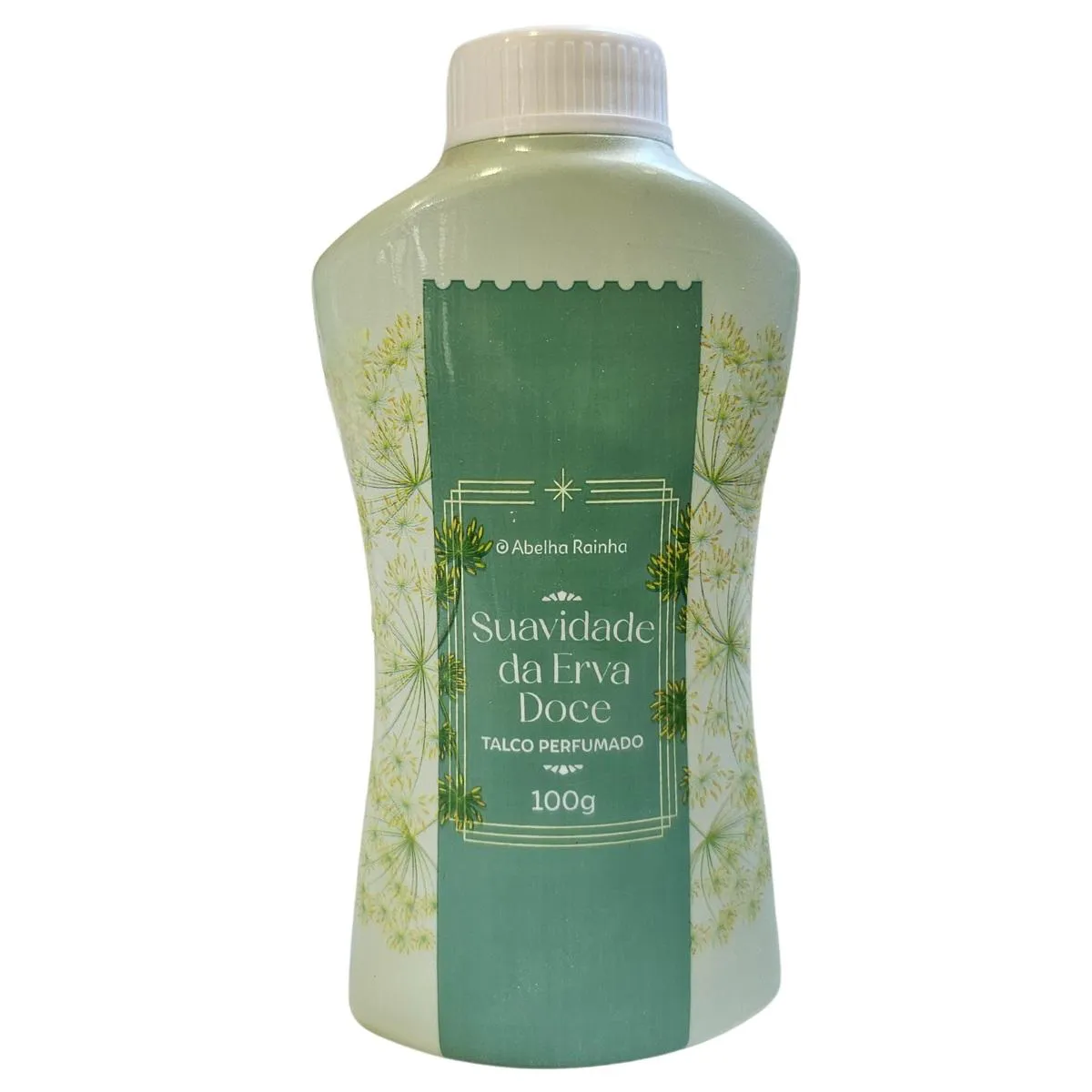 Talco Perfumado Multiuso Suavidade da Erva Doce Abelha Rainha 100G