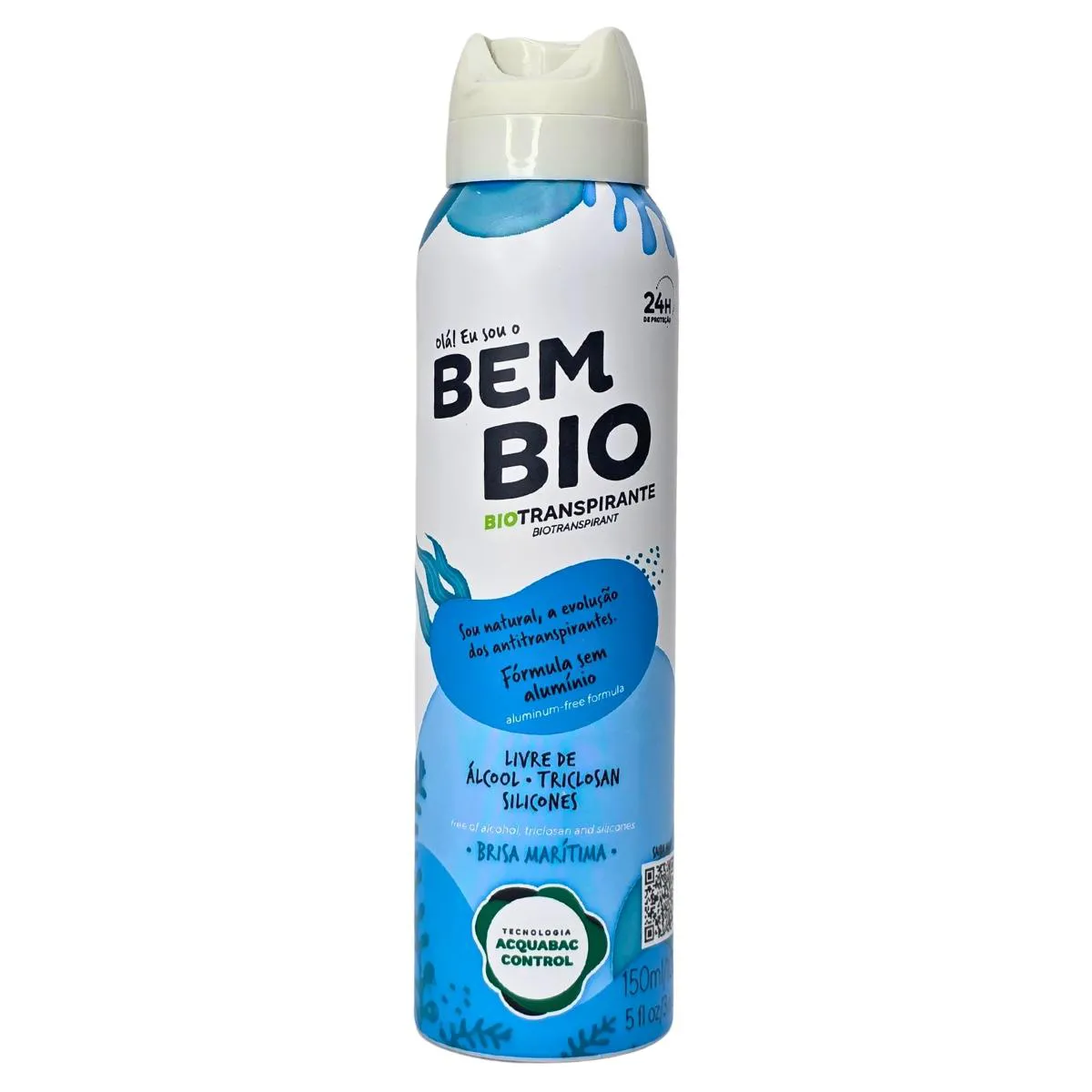 Desodorante Biotranspirante sem Alumínio Brisa Marítima Bem Bio 150Ml / 103G