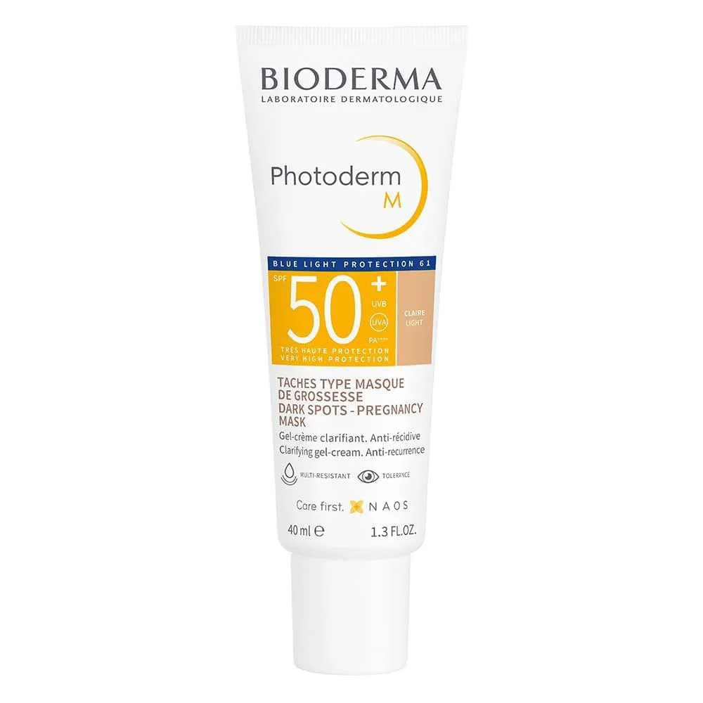 Protetor Solar com Cor + Ação Clareadora Bioderma Photoderm M Fps 50+ Clara Claire
