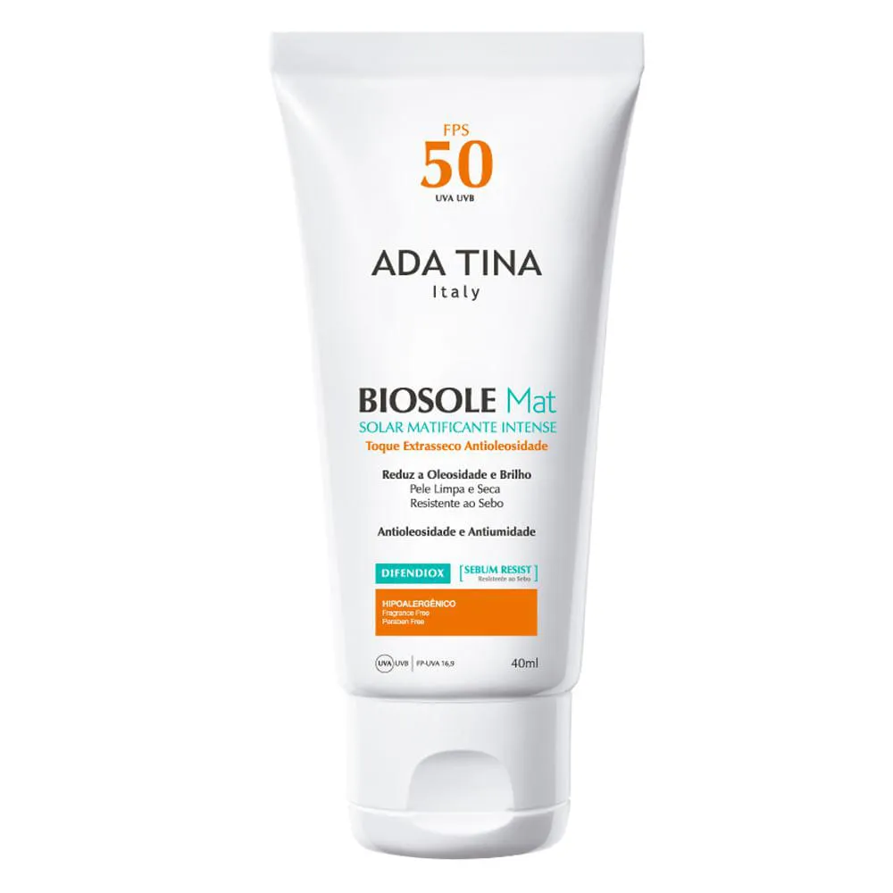 Protetor Solar Facial Ada Tina - Bisole Mat Fps 50 40ml