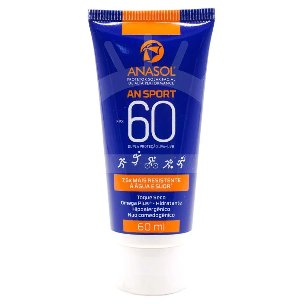 Protetor Solar Facial Anasol An Sport Fps60 60ml