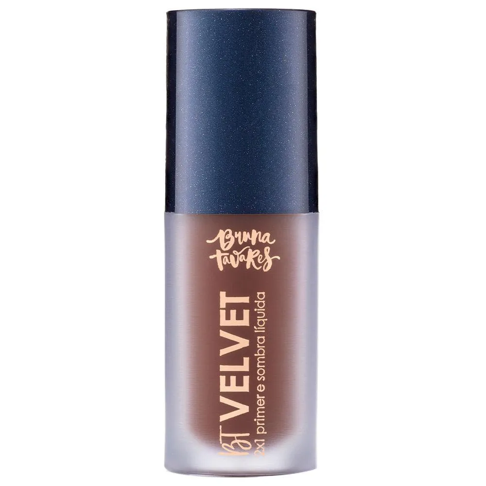 Sombra Líquida e Primer 2X1 Bruna Tavares Bt Velvet Tons Escuros Brown