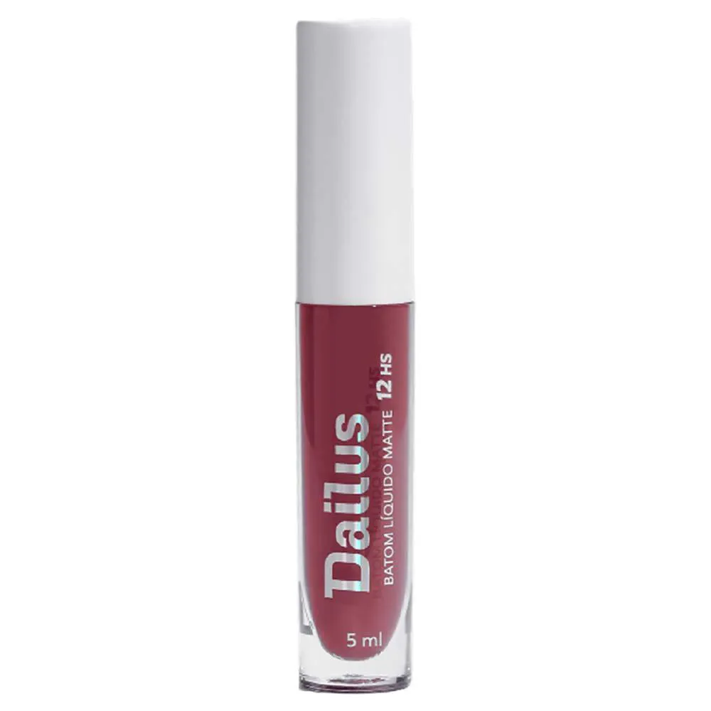 Batom Líquido Dailus Matte 12H Marsala