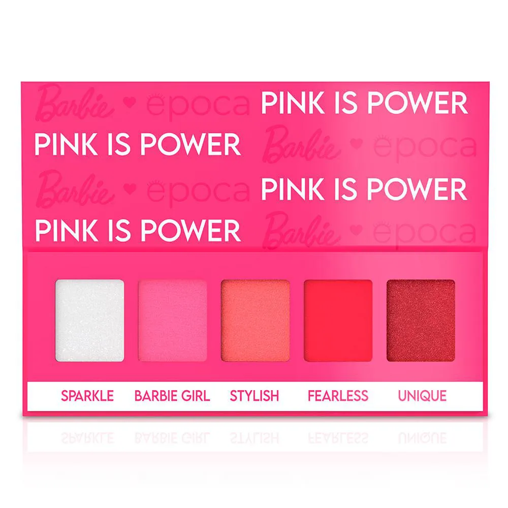 Paleta de Sombras Barbie By Época Pink Is Power Edição Limitada 1 UN