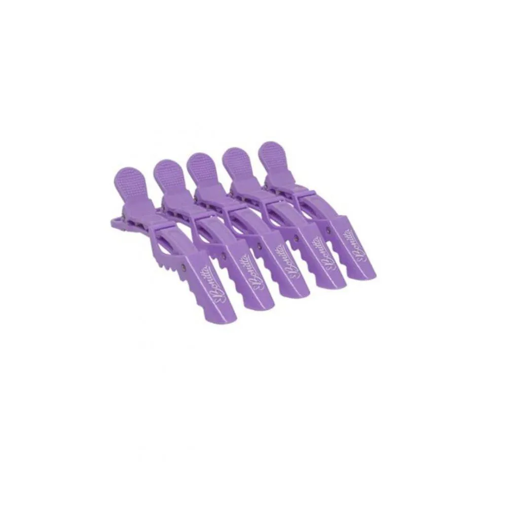 Clips Crocodilo Roxo Antiderrapante Bonitta Ref 223Bt