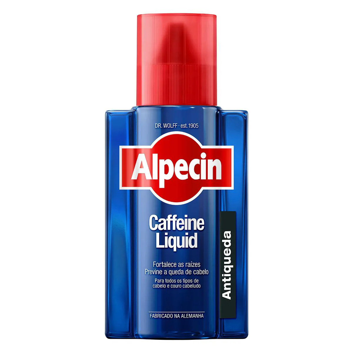 Kit Alpecin Caffeine Shampoo Antiqueda Black Edition 250ml + Tônico Capilar Liquid 200ml