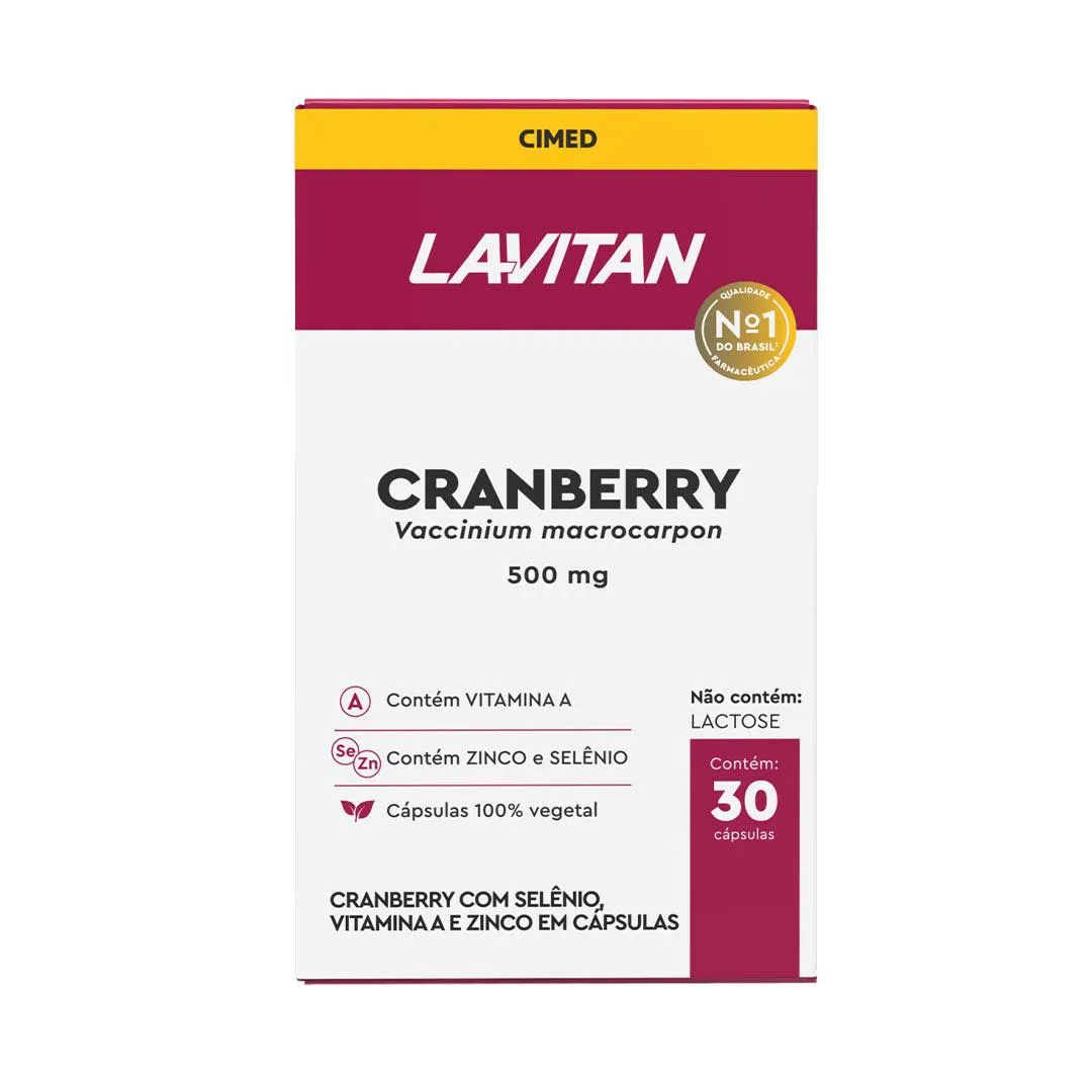 Lavitan Cranberry Suplemento - 30 Caps - Cimed