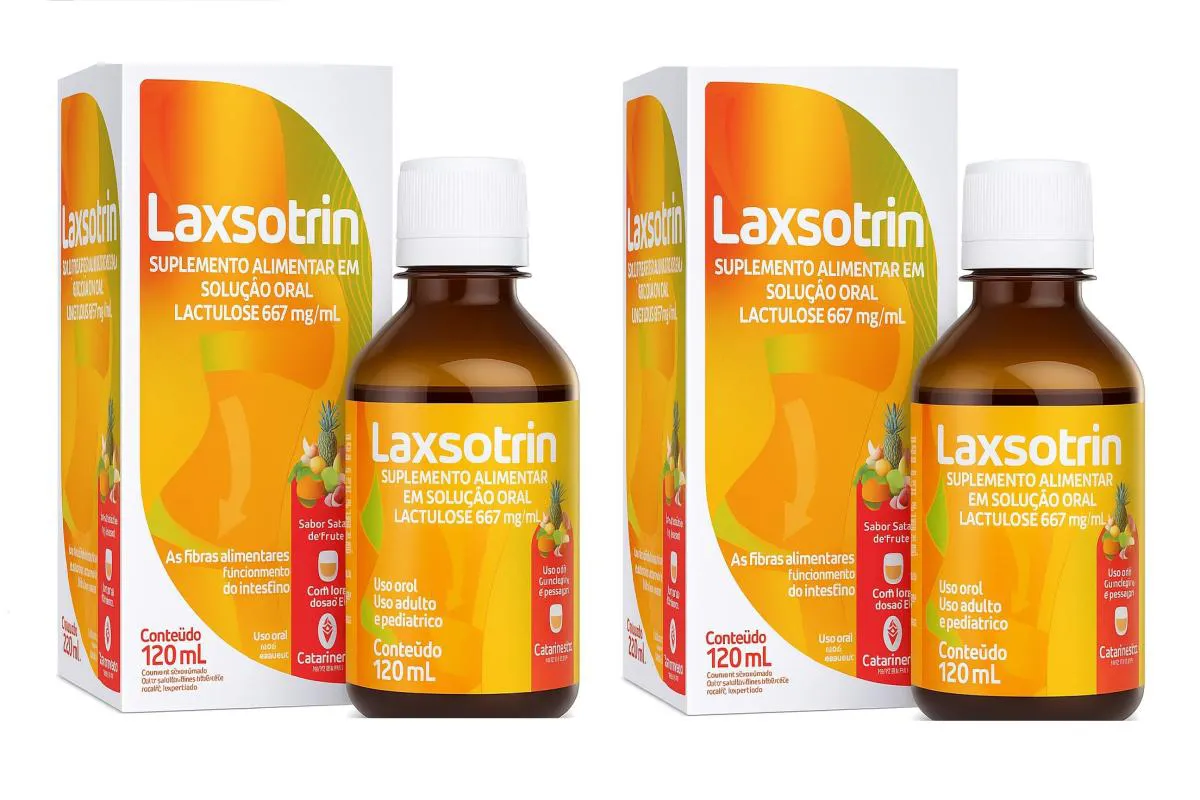 Kit 2 Laxsotrin Catarinense Lactulose Salada de Frutas 120Ml