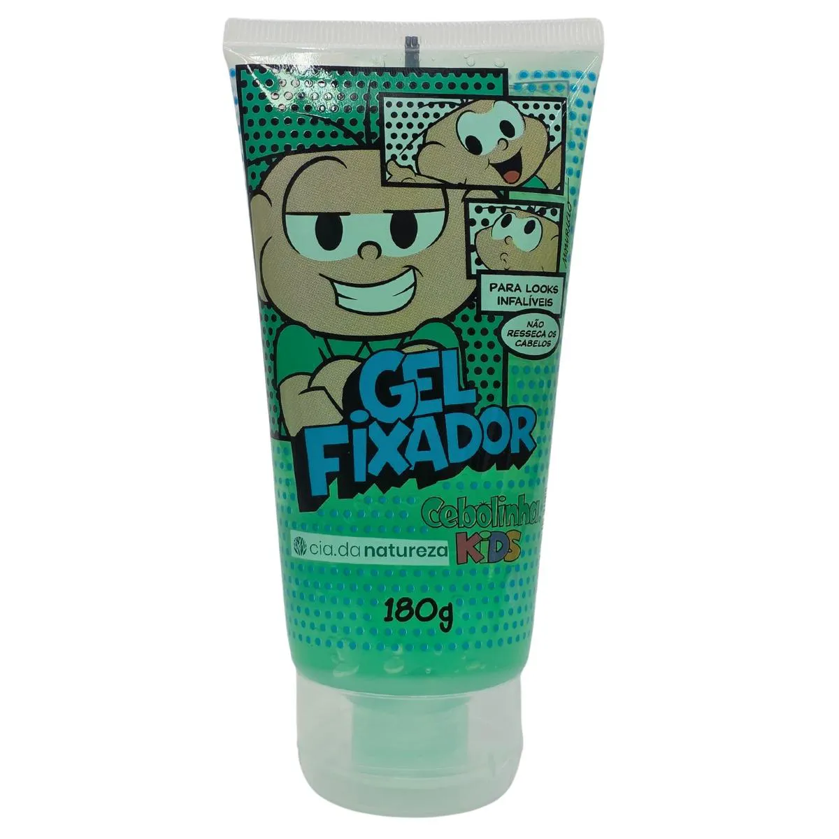 Gel Fixador Extrato de Kiwi e Maçã Cebolinha Kids Cia. da Natureza 180G
