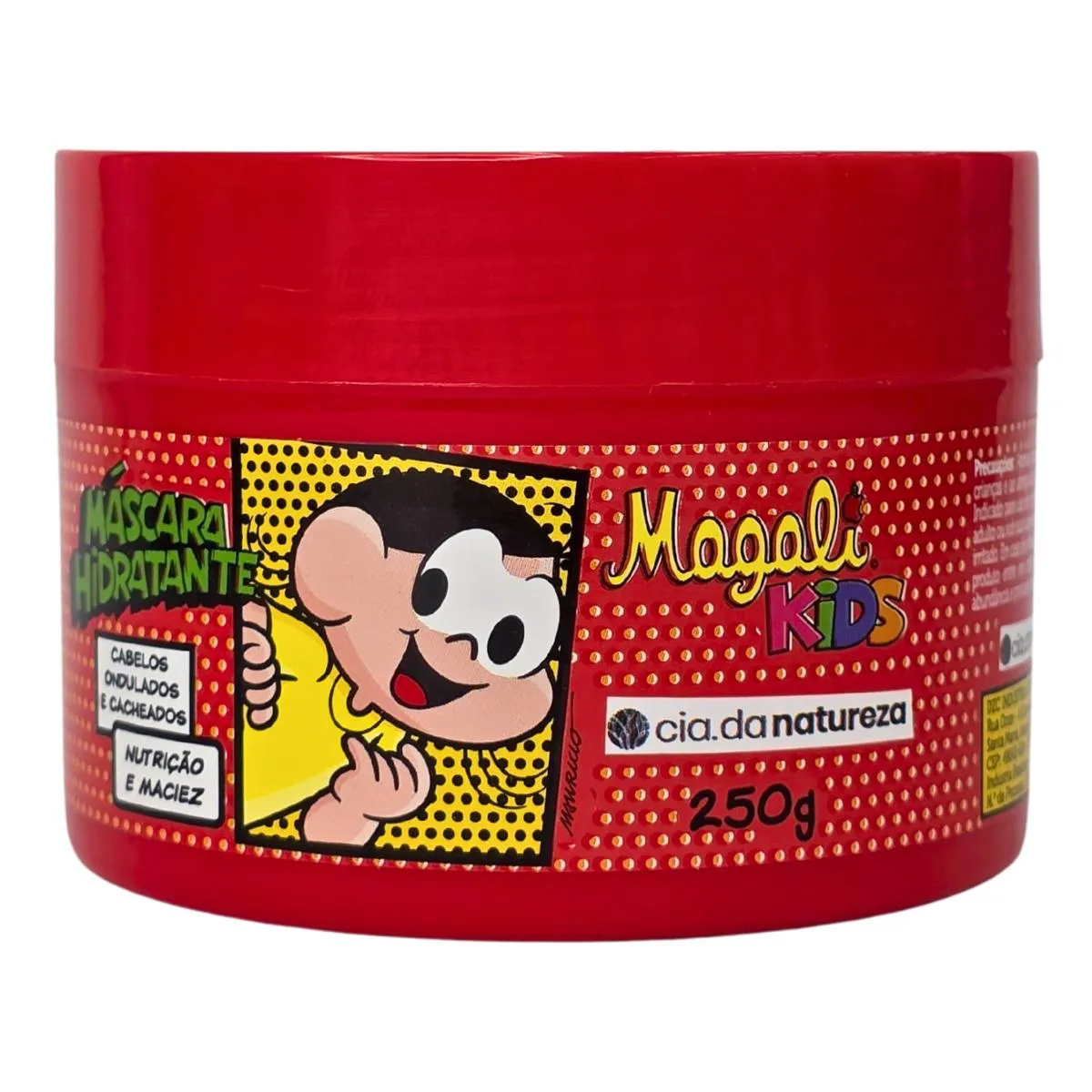 Máscara Hidratante Cabelos Ondulados e Cacheados Magali Kids Cia. da Natureza 250G