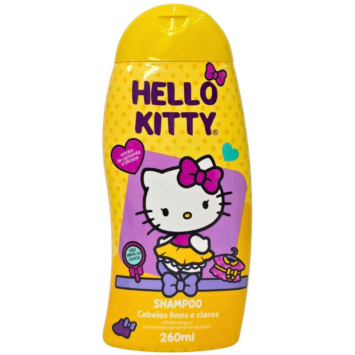 Shampoo para Cabelos Finos e Claros Hello Kitty Cia. da Natureza 260Ml