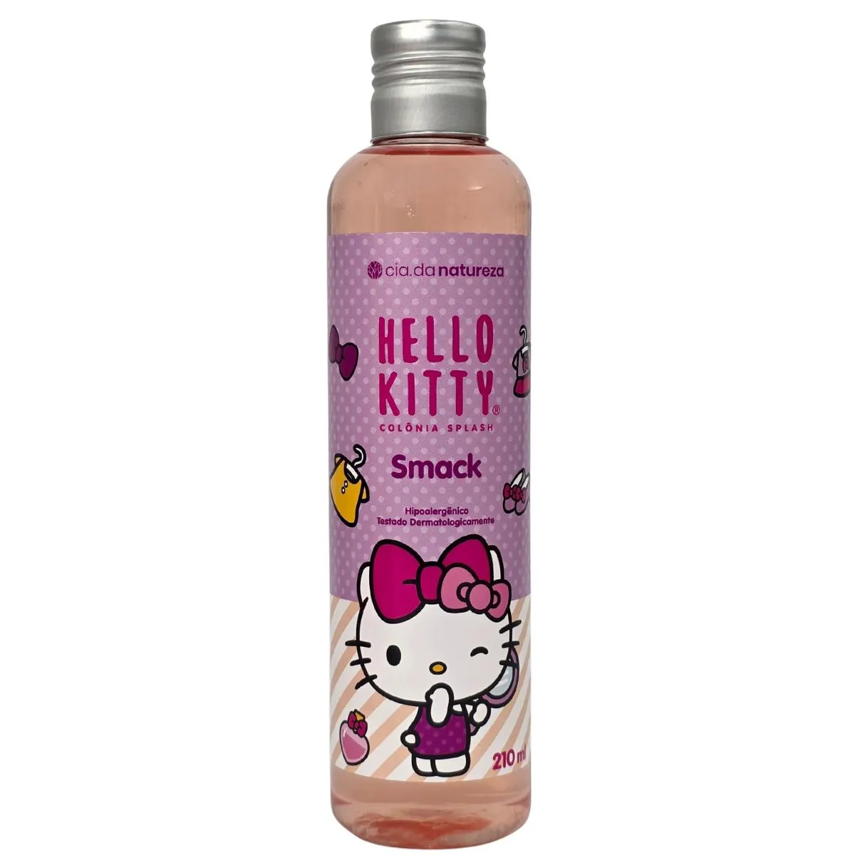 Colônia Splash Smack Hello Kitty Vegano Cia. da Natureza 210Ml