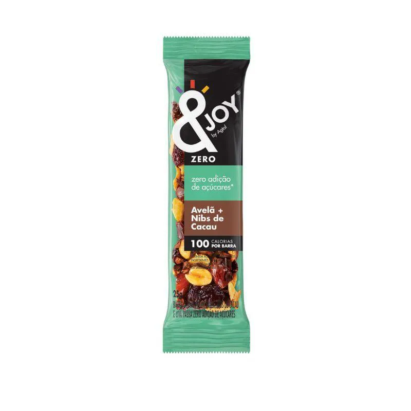 Barra de Nuts Zero Açúcar Avelã Nibs de Cacau Enjoy 25G
