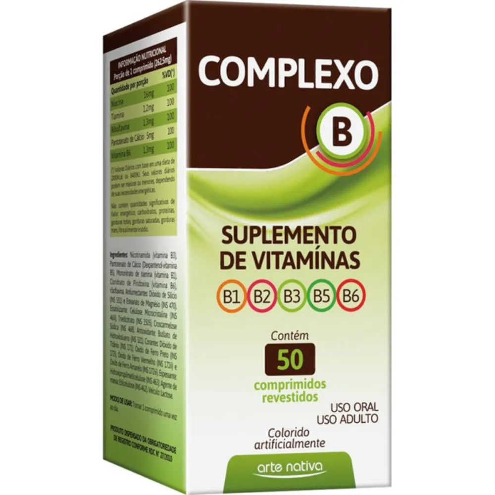 Complexo B C/50 comprimidos - Arte Nativa